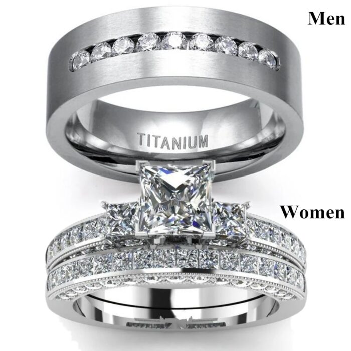 Stainless steel wedding bands